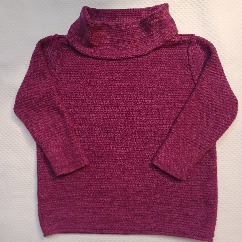 Nomadic Traders Pink 3/4 Sleeve Turtleneck Sweater Size Small